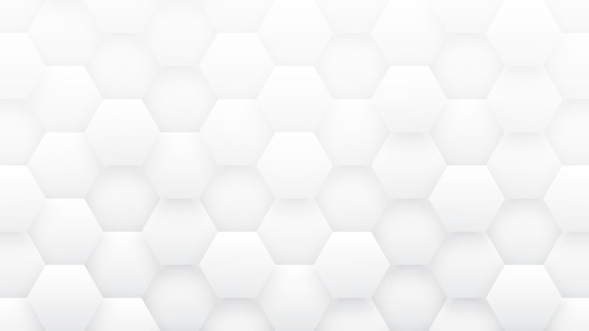 3D Hexagon Tech Structure Minimalist Abstract White Background